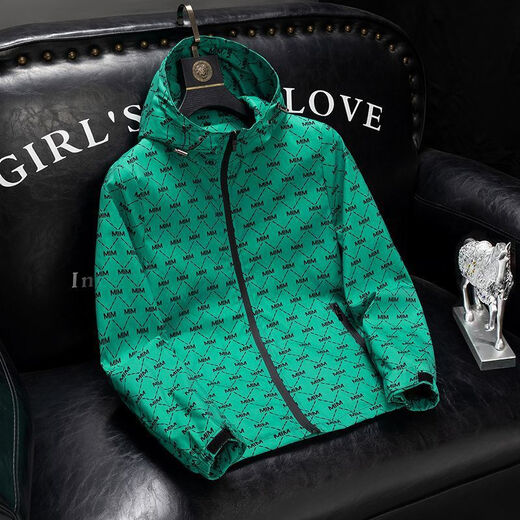 
Guanmao Pei Chun Light Luxury Men's European Edition Hooded Three-Bar 2025 New Green Jacket Trendy Waterproof Jacket Top Men's Jacket Men 9901MIM Black M [80-95Jin[Jin equals 0.5 kg]]