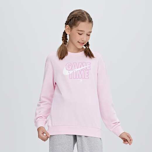 Nike3brand Nike Kinderkleidung für Jungen und Mädchen reines Baumwoll -Sweatshirt 25 Frühling komfortable Terry Children's Top Unterwäsche