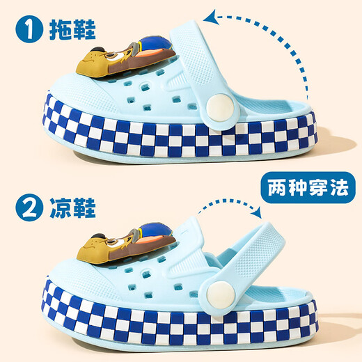 Wangwang Team Children's Slippers Summer Nouveau bébé Baby Toddler Sandals Girls Anti-Slip and Odor Boys and Girls Hole Chaussures Black 19 Longueur intérieure 19cm Convient pour la taille 29/30
