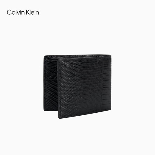 Calvin Kleinck Jeans25 Frühherbst Herren Lizard Haut Textur Cowide Leder Multi-Card Wallet Card Clip Geschenk 4d1102g