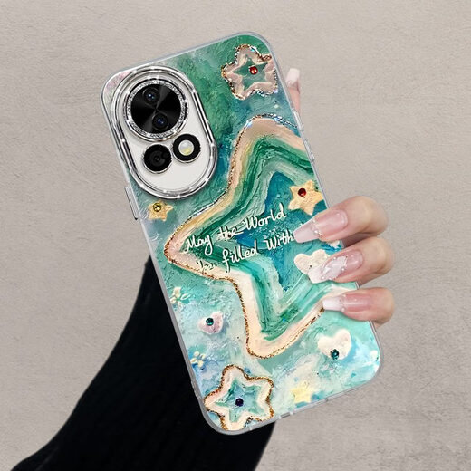 
Jiwang Ma Tan Songyun is suitable for Huawei nova12 mobile phone case nova12pro set nowa9 new 11 vitality version 7se invisible feather silver angel eyes - silver - NM13549 beautiful Huawei nova12