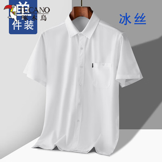 Woodpecker Shirt pour hommes d'âge moyen Summer Moyen d'âge moyen et âgé de glace de glace de glace