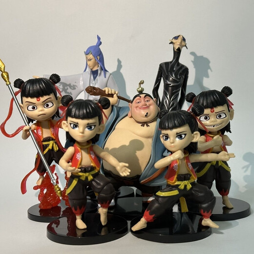 ANIME ANTERNOW SPOT, Nezha, le troisième prince de la figure descendante du diable, le modèle d'ornement de la main d'Ao Bing, Toy Doll