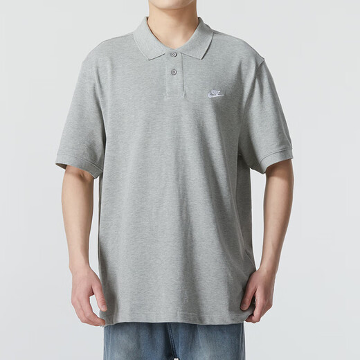 耐克（NIKE）运动套装男装 25夏季新款商务休闲翻领POLO衫短袖T恤 小脚裤长裤 FN3895-063+CZ6380-010 M