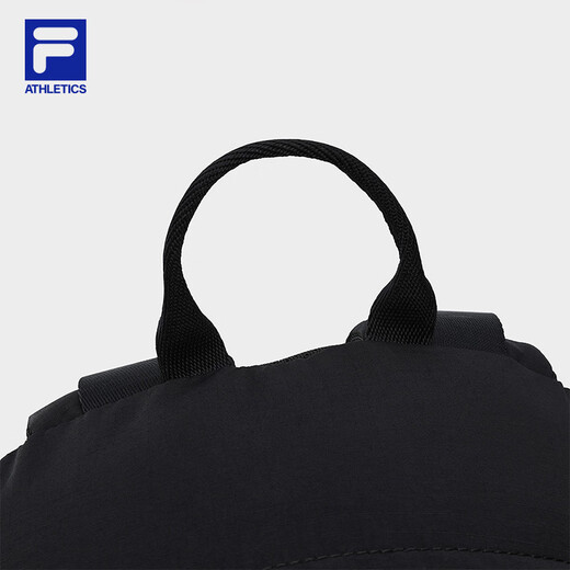 FILA【天行者】斐乐双肩包轻量内里抗菌户外包健身运动包大容量书包 正黑色-BK XS