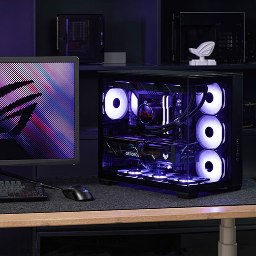 ASUS ROG family bucket 9800X3D 9950X3D/RTX5080 RTX5070Ti computer host desktop assembly computer thousand frames e-sports AI rendering design DIY assembly machine with seven 9950X3D+RTX5080