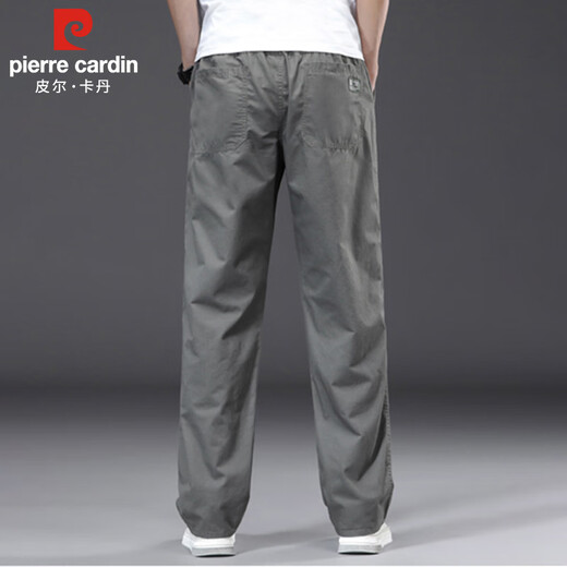 皮尔卡丹（pierre cardin）工装裤子男春夏季纯棉宽松直筒休闲裤男宽松长裤男装 军绿色 XL