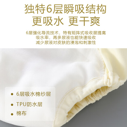 WCZ德国婴儿尿布裤可洗宝宝尿布兜如厕防漏隔尿裤防水尿布夏季训练裤 训练裤-3条装-草莓+火龙果+西瓜 S码适合0-18斤宝宝穿