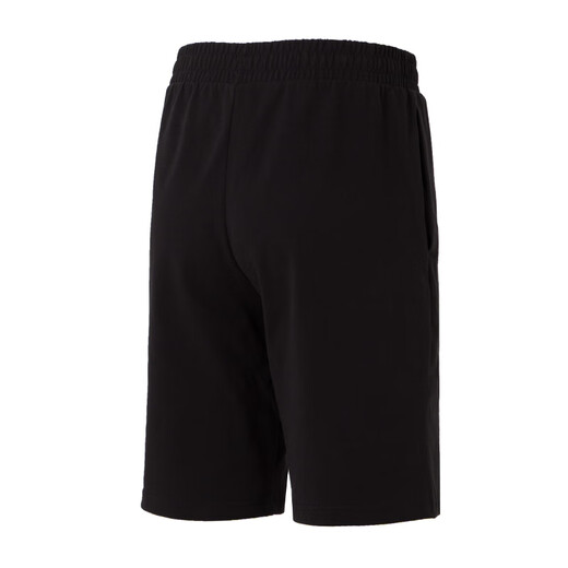 Puma (PUMA) pure cotton shorts men's 25 summer elastic breathable loose running sports pants youth simple casual three-quarter pants 687541-01/embroidered logo/black L /180/78A
