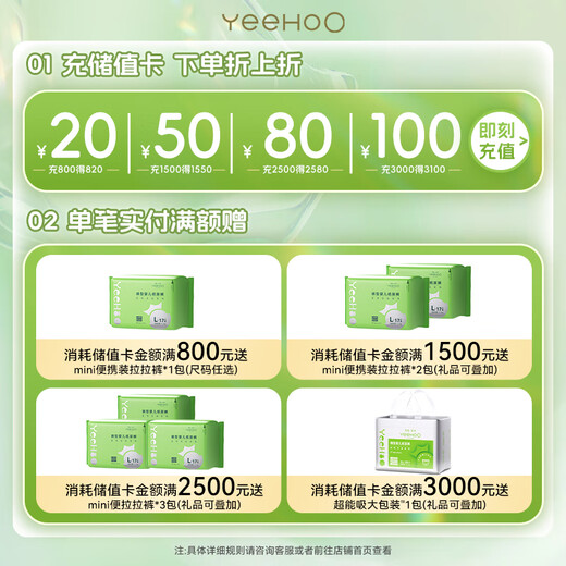 YEEHOO [Summer Thin Style] AIR Series Diaper S S S 100 Tablets Dry and Cooling Baby Diapers