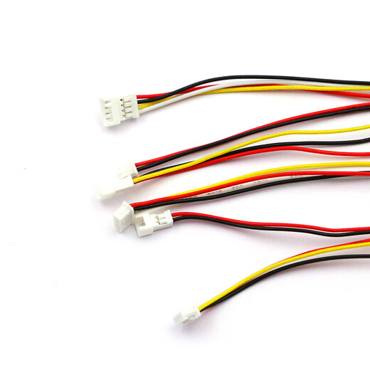 Dafurui air-to-plug electronic cable 2P/3P/4P male-female plug-in spacing 1.25mm total length 30MM wire 1.25 male + female wire-4P (2 sets)