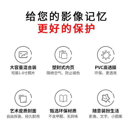 KODAK Kodak photo album laminated self-adhesive 14-inch diy handmade baby growth family photo album this school military training commemorative album 9891-742 story style-Daifen