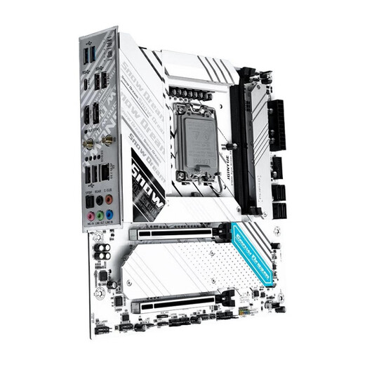精粤/Z690雪之梦主板D4/D5兼容12代13代14代cpu套装ARGB1700 精粤Z690M Snow Dream D4【赠大游