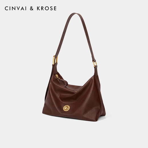 Cinvaikrose Offizielle Website Kleine C/K-Tasche Frauenbeutel 2025 Neue Großkapazität Pendler Einkaufstasche Casual Crossbody Bag Kaffeefarbe