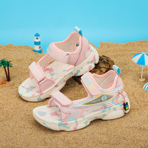 Children's Sandals Men's and Women's Summer Breathable Beach Fashion Casual Shoes for Middle and Large Boys Pink 188 32