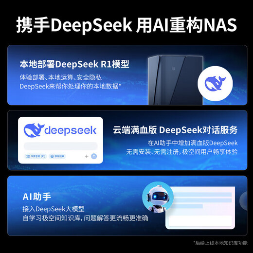 极空间Z423 NAS 私有云 旗舰版 32G 家庭网络存储 服务器 四盘位万兆网口家庭云硬盘 智能AI娱乐影音办公 Z423 旗舰搭配希捷酷鹰 8T*4 【正品设备质保两年硬盘三年】