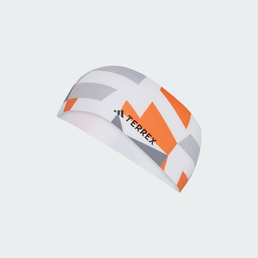 阿迪达斯 （adidas）户外运动头带男女新款adidas阿迪达斯TERREX JJ1476 白/半冲击橙/黑色 OSFW