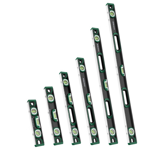 Baolian spirit level high-precision household leveling instrument small strong magnetic ruler solid anti-fall multi-functional thick cast aluminum level industrial grade solid cast aluminum 400mm strong magnetic