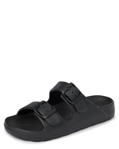 The Children's placeThe Children's Place Boys' Two-Buckle Slip-on Sandals, Black, 5 Olds Black 5 Olds