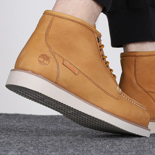 Timberland Timberland Herrenschuhe Martin Stiefel Frühling und Herbst Outdoor Sportpendler Leichte Kee-Resistente Leder Retro Middle Top Freizeitschuhe A2BTH231 44 (280 mm)