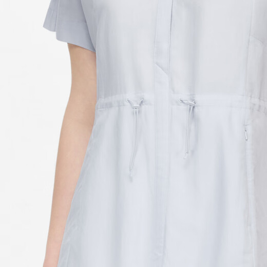 Aigle [Nuevo producto de primavera y verano] Aigao Coolmax Cool Tencel Tencel Moda Vestido de mujer Pink Light Pink Blue BM831 42 (175/96a)