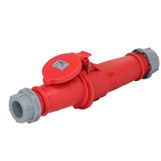 
Shantoulincun waterproof industrial aviation plug male and female docking three core four core five holes 16A32A explosion-proof socket connector 380V 3 core 32a surface-mounted socket wg-1421m