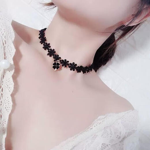 诗优尚蕾丝项链伤疤遮盖颈纹遮疤痕丝巾甲状腺术后脖子遮挡颈链装饰护颈 SC6625