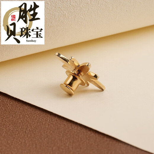 Shengbei six-pointed star high-end suit brooch for men and women, gold-plated retro enamel small fragrance style suit corsage badge, one six-pointed star brooch, gift box