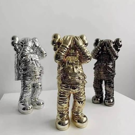 溥畔太空人摆件感电镀宇航员潮玩轻奢客厅装饰品模型礼物 太空人摆件-电镀银 12122