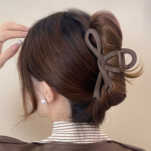 Jiao Xuefei frosted simple large-sized clips 2 hairpins for the back of the head new high-end clips hairpins hairpins for women