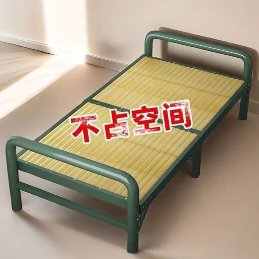 山头林村竹子实木板式硬板床简易家用加固凉床单人双人午休午睡竹床折叠床 赤水名竹192长*95宽-16851