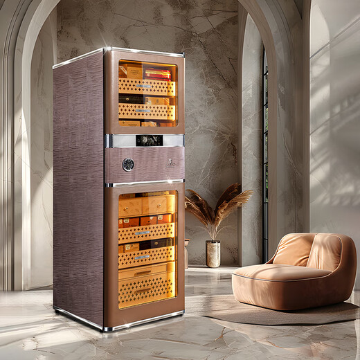 Meijing (raching) RR980 WIFI smart horizontal line constant temperature cigar cabinet temperature control humidity cigar humidifier home Havana coffee 580L