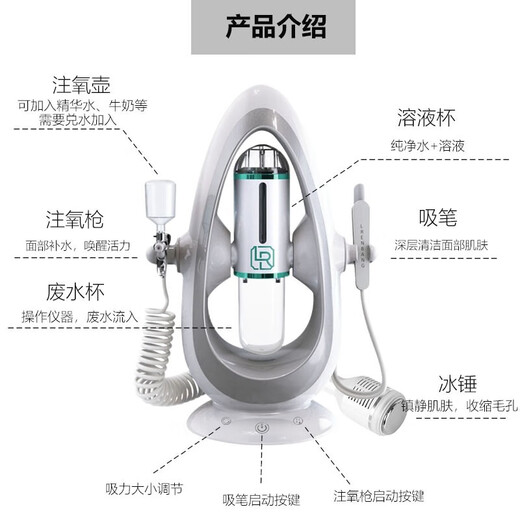 Lirenbang Small Bubble Facial Cleansing Instrument Beauty Salon Blackhead Remover Artifact Deep Cleansing and Hydrating Facial Pores Electric Beauty Instrument Blackhead Remover Beauty Instrument Upgraded Version 10th Generation - Three-head Model (Blackhead Suction + Oxygen Injection + Ice Hammer)