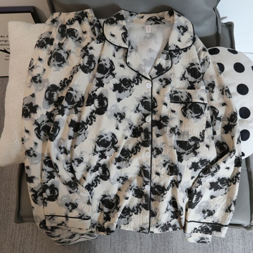 荣西图（RONGXITU）薄款云朵棉睡衣甜美ins风家居服可外穿 826#大樱桃 175 L
