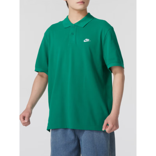 耐克（NIKE）T恤男装 2025夏季新款运动服透气宽松亲肤跑步休闲网球polo衫短袖 FN3895-365/绿色/晒图退5 S (165/84A)