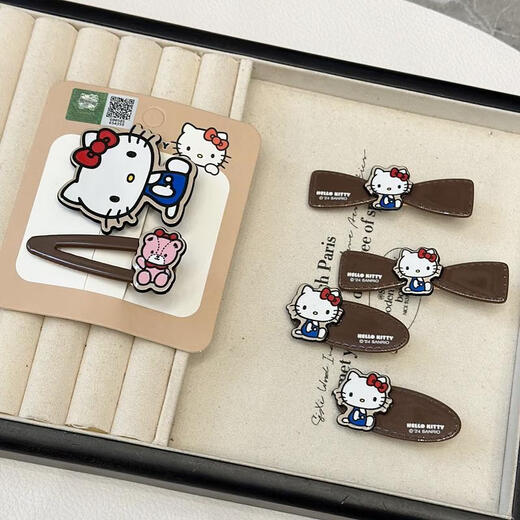 
Yunru 520 gift for girlfriend hello kitty hairpin 2025 new girl beauty cartoon hairpin 12161 oval pair