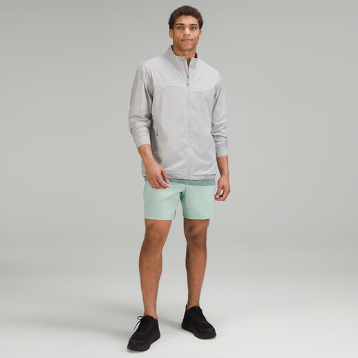 Lululemon丨Stretch Ventilated Men's Running Jacket Breathable LM4AHIS Seal Gray M