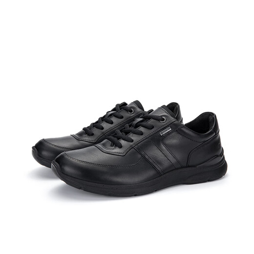 ECCO Men's Shoes Autumn and Winter Light and Comfortable Leather Shoes Waterproof Sports Business Casual Shoes Owen 511614 Domestic Spot 01001 Black 43