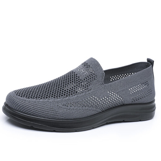 Fu shengxiang zapatos de malla para hombres viejos zapatos de tela beijing beijing zapatos de tela de mediana edad y ancianos sin desliz