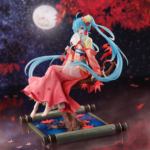 龙牌舞龙少女摆件初音未来二次元TAITO动漫周边美少女模型摆件新款女 初音未来许愿【艺华镜】