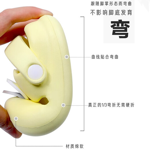 Tiaodegao children's slippers summer 2026 new anti-slip children 1-3 years old baby infants boys and girls slippers sunglasses children's slippers yellow 25/26 inner length 15cm