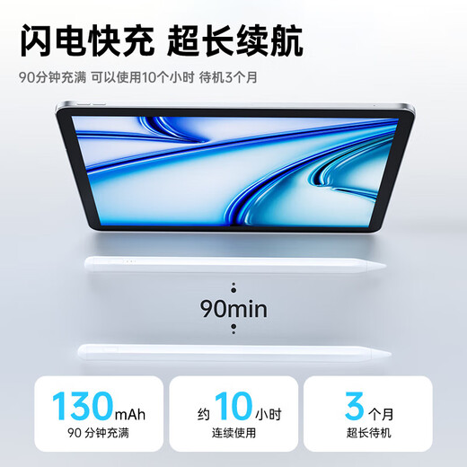 Solid Apple Apple Pencil Capacitor Pen for iPad Flat Panel Pen 2025 New iPad10 Anti-Mini Magnetic Suction Pro Painting Air11 Touch Screen Stylus Official Exclusive Edition [No Bluetooth connection required 丨No delay and continuous touch丨Magnetic absorption]