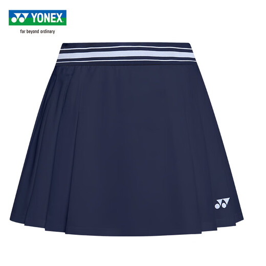 YONEX尤尼克斯羽毛球服yy运动短裙速干女款网球裙羽毛球裙 220113TCR 220105BCR 藏青色 2025新款 L 码