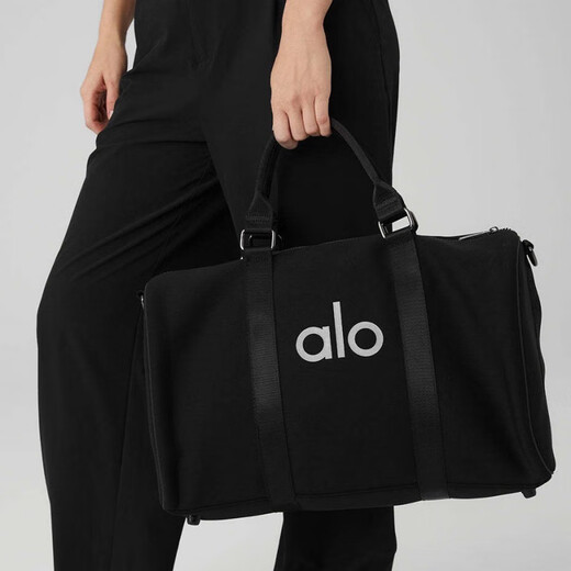 Alo Yoga Sport Fitness nass und trockener Trennung Yoga-Beutel Travel wasserdichte große Kapazität Einschuldes Gepäckbeutel handlich hell schwarz