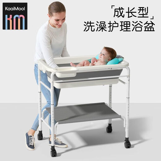 Mesa de pañales de jiaojing bañable dos en uno bañadora plegable mesa de cuidado de la mesa del pañal para niños recién nacidos