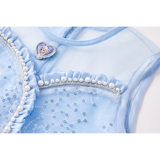 Disney Love Elsa Girls Princess Skirt New Dress Girls Summer Clothes Female Summer 2026 New Children's Clothes