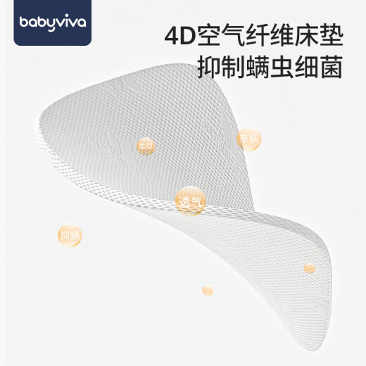 BABYVIVA尿布台婴儿护理台按摩抚触可洗澡多功能换尿不湿宝宝新生儿婴儿床 奶芙白加大款-布台+乳胶垫 组装 其他 框架结构