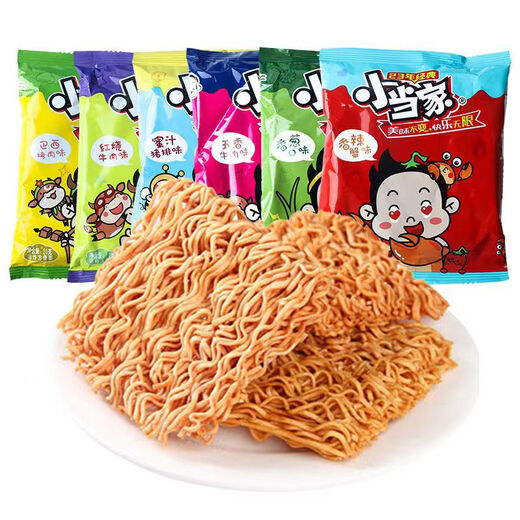 统一小当家干脆面零食方便面干吃面宿舍夜宵充饥怀旧小吃 随机三口味混合 48包*【超划算】