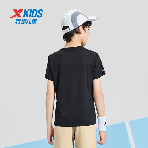 Camiseta de manga corta de tamaño medio de XTep Top de manga corta Nuevo deportes Tortos T Cortes T Black [9215] Única M 120