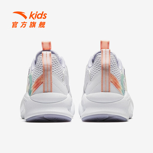 ANTA Children's Sandals Men's and Women's Big Children's Shoes 2025 Summer New Overbearing Frame Shoes Sports Shoes Baotou Beach Sandals Girls White/Yangxu Purple-6 33
